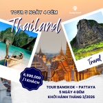 TOUR THÁI LAN 5N4Đ- VƯƠNG QUỐC CHÙA VÀNG  