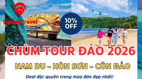 COMBO BIỂN ĐẢO 2N1Đ  (CÔN ĐẢO - HÒN SƠN - NAM DU)