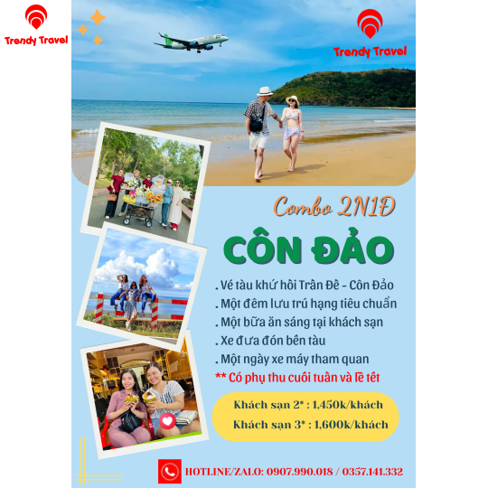 DU LỊCH CÔN ĐẢO 2N1Đ 