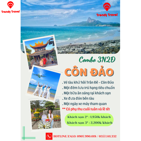 DU LỊCH CÔN ĐẢO 3N2Đ
